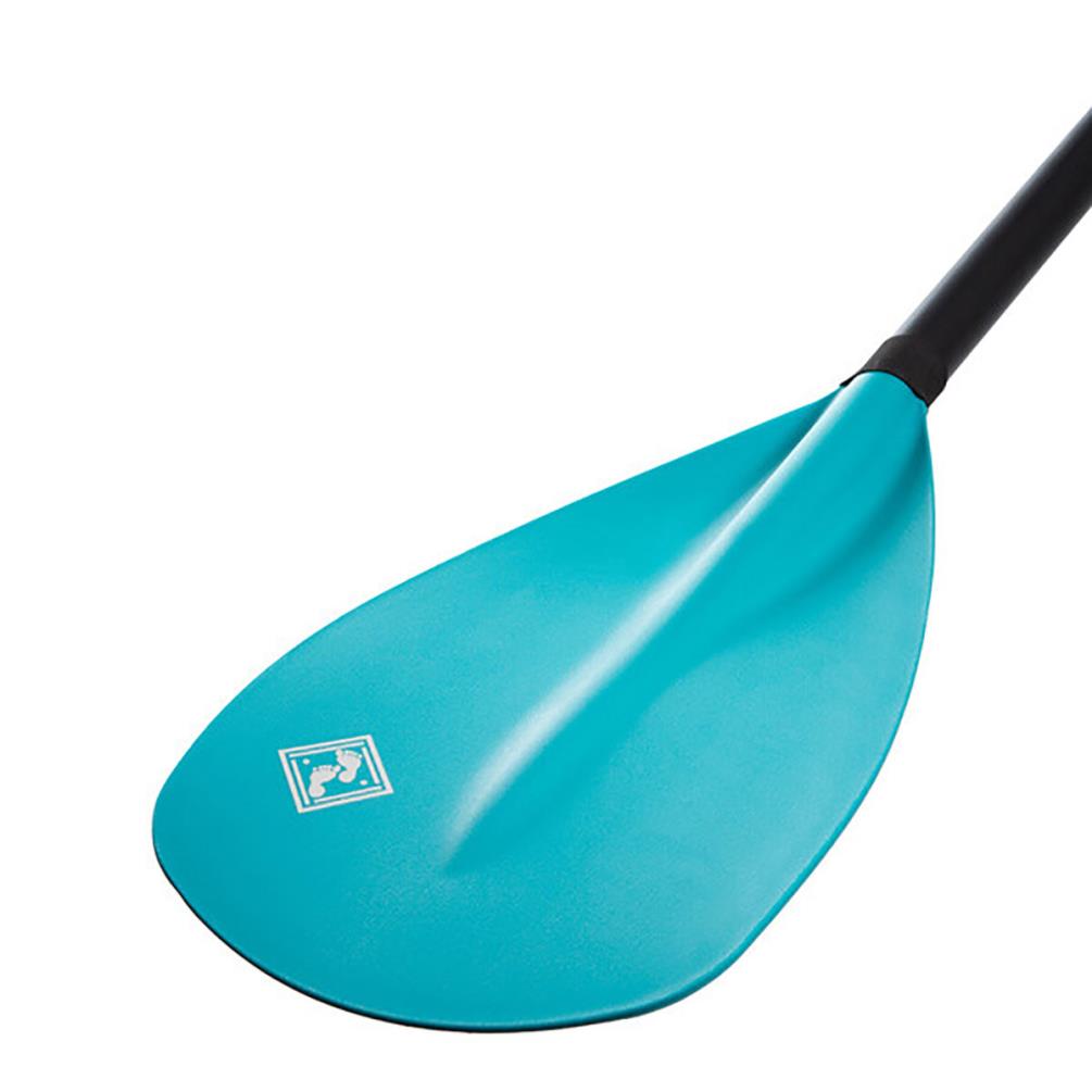 Two Bare Feet 2 Piece Fibreglass Hybrid SUP Paddle - Teal Extra Image 3